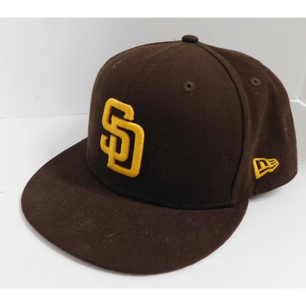 San Diego Padres New Era Authentic On-Field 59FIFTY Fitted Hat sz 7 3/4